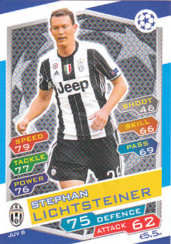Stephan Lichtsteiner Juventus FC 2016/17 Topps Match Attax CL #JUV08